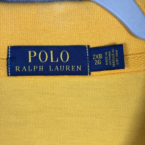 Polo Ralph Lauren Big Pony Yellow Polo Shirt Men’s Size 2XB 2G - Picture 5 of 7
